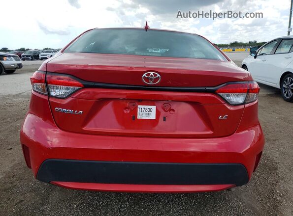 5YFEPRAE7LP056043 2020 TOYOTA COROLLA Red Հետևի տեսք