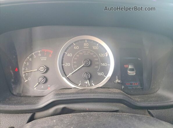 5YFEPRAE7LP082433 2020 TOYOTA COROLLA Black ხელსაწყოთა პანელის ხედი