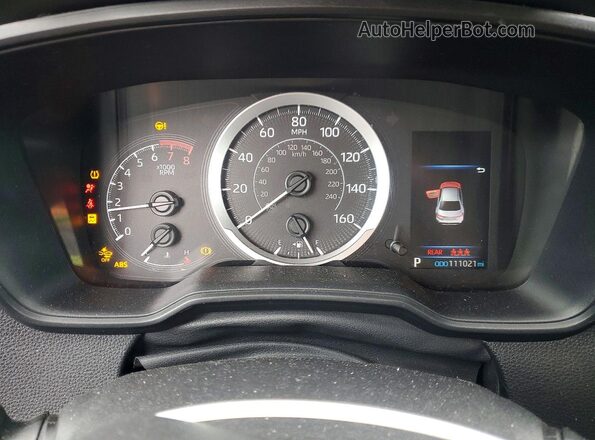 5YFEPRAE9LP026378 2020 TOYOTA COROLLA White Widok zestawu wskaźników