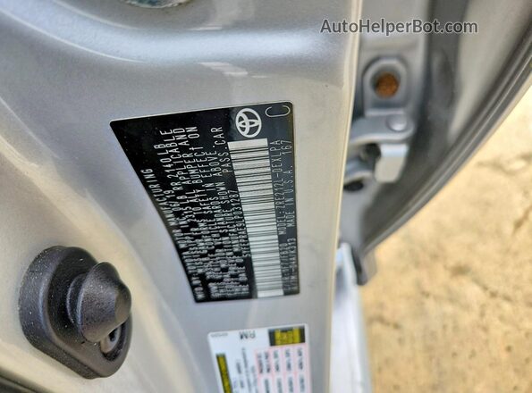 5YFEPRAE9LP031287 2020 TOYOTA COROLLA Silver Vista del compartimento del motor