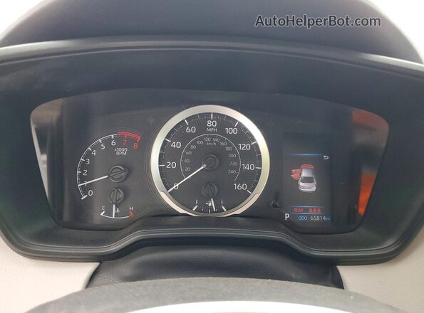 5YFEPRAE9LP140915 2020 TOYOTA COROLLA Белый Вид щитка приборов