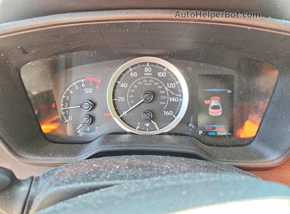 5YFEPRAEXLP036613 2020 TOYOTA COROLLA White ხელსაწყოთა პანელის ხედი