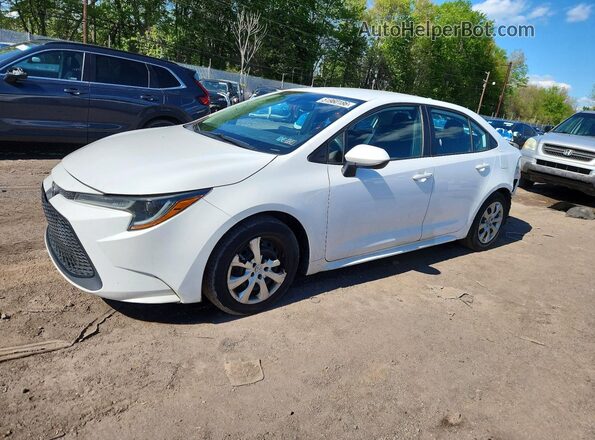 5YFEPRAEXLP036613 2020 TOYOTA COROLLA White წინა მარცხენა ხედი სამი მეოთხედიდან