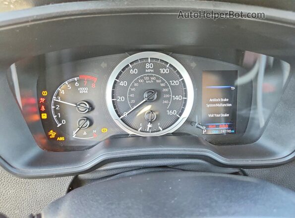 5YFEPRAEXLP050530 2020 TOYOTA LL Silver ხელსაწყოთა პანელის ხედი