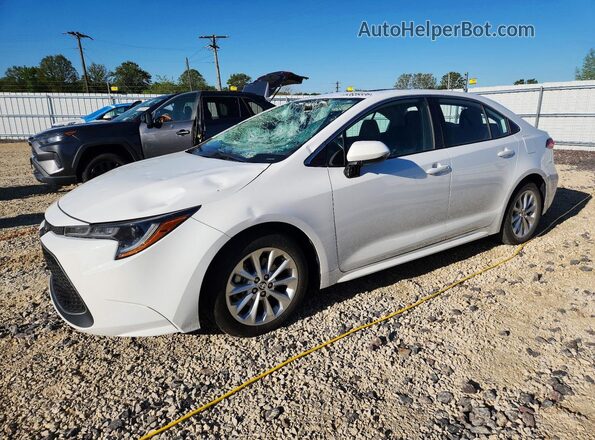 5YFFPMAE4MP149904 2021 TOYOTA COROLLA White Առջևի ձախ երեք քառորդ տեսարան