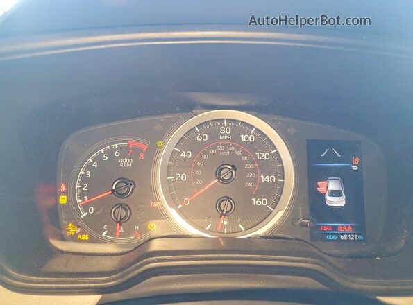 5YFM4MCE5NP113055 2022 TOYOTA COROLLA Черный Вид щитка приборов