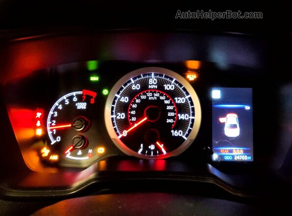 5YFP4MCE0NP129418 2022 TOYOTA COROLLA Синий Вид щитка приборов