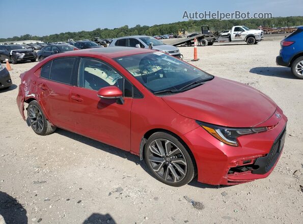 5YFP4MCEXMP096569 2021 TOYOTA COROLLA Red Delantero derecho
