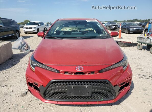 5YFP4MCEXMP096569 2021 TOYOTA COROLLA Red Vista frontal