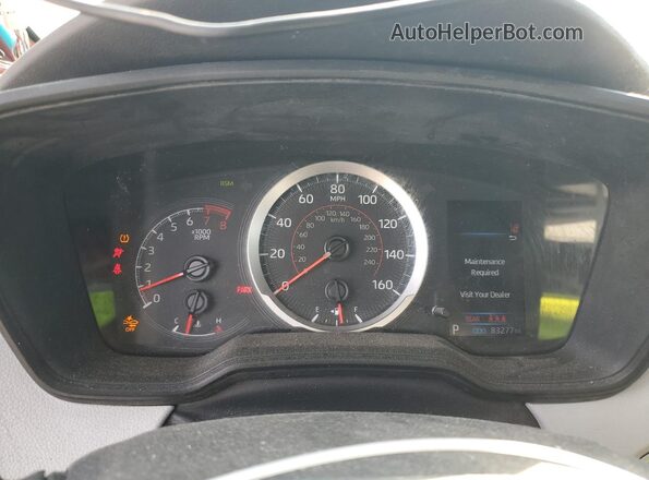 5YFP4MCEXMP096569 2021 TOYOTA COROLLA Red Vista del cuadro de instrumentos