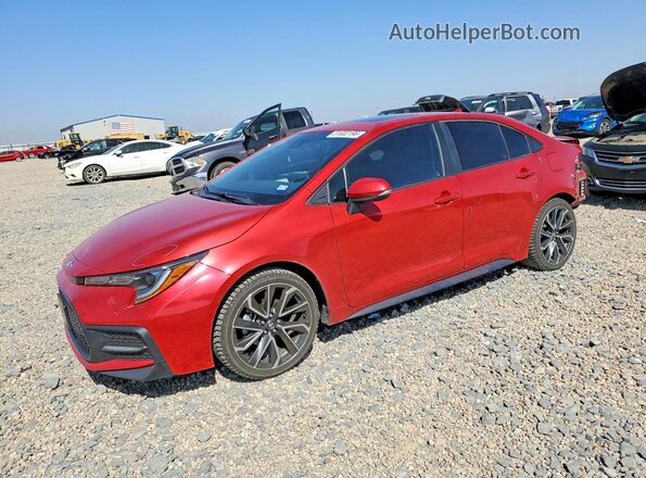 5YFP4RCE5LP053124 2020 TOYOTA COROLLA Red Vista tres cuartos delantera izquierda