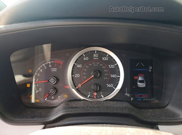 5YFS4MCE1NP119782 2022 TOYOTA COROLLA Синий Вид щитка приборов