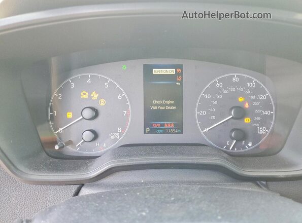 5YFS4MCE1SP238072 2025 TOYOTA COROLLA White Instrument cluster view