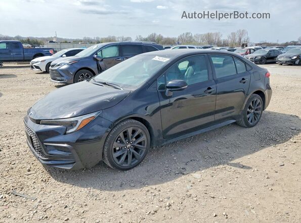 5YFS4MCE2RP195386 2024 TOYOTA COROLLA Black Առջևի ձախ երեք քառորդ տեսարան