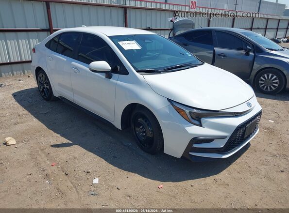 5YFS4MCE2TP256615 2026 TOYOTA COROLLA White Передня права чверть