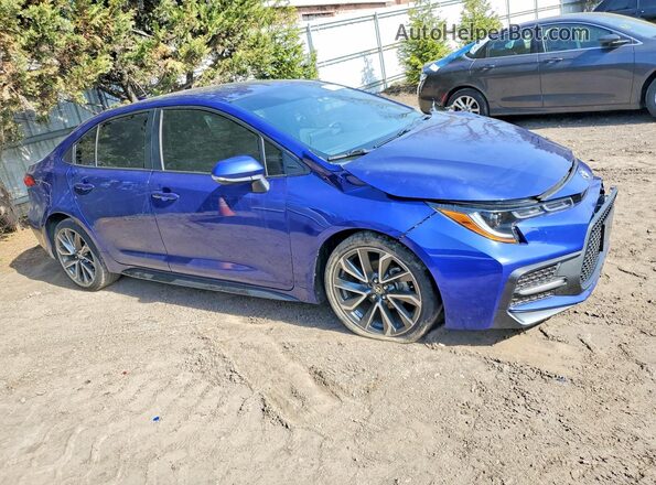 5YFS4MCE6MP064874 2021 TOYOTA COROLLA Blue Delantero derecho