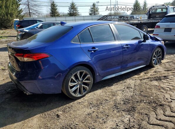 5YFS4MCE6MP064874 2021 TOYOTA COROLLA Blue Trasero derecho