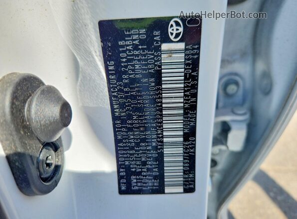 5YFS4MCE6PP148553 2023 TOYOTA COROLLA Белый Вид наклейки с VIN-кодом