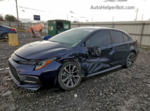 5YFS4MCE7NP132083 2022 TOYOTA COROLLA Синий Передняя левая четверть