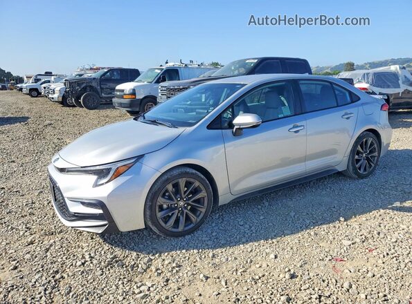 5YFS4MCE7PP148075 2023 TOYOTA COROLLA Silver Առջևի ձախ երեք քառորդ տեսարան