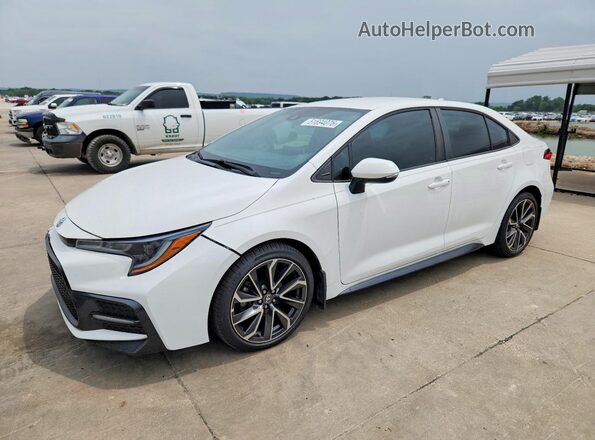 5YFS4MCE8MP065346 2021 TOYOTA COROLLA White წინა მარცხენა ხედი სამი მეოთხედიდან