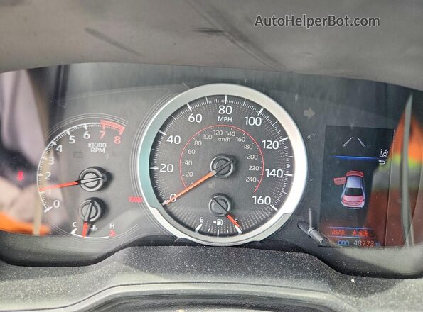 5YFS4MCE8MP065346 2021 TOYOTA COROLLA White ხელსაწყოთა პანელის ხედი