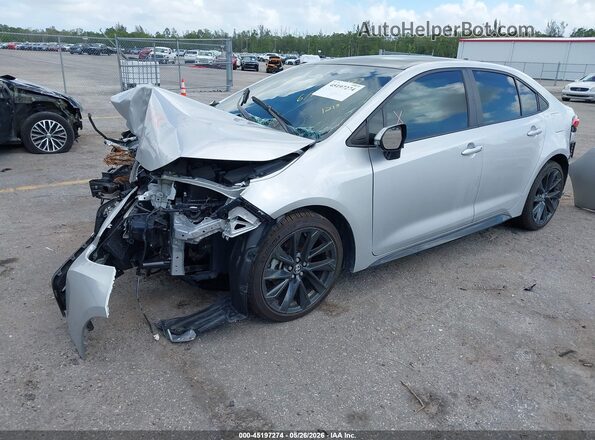 5YFS4MCE8PP151213 2023 TOYOTA COROLLA Silver Առջևի ձախ երեք քառորդ տեսարան