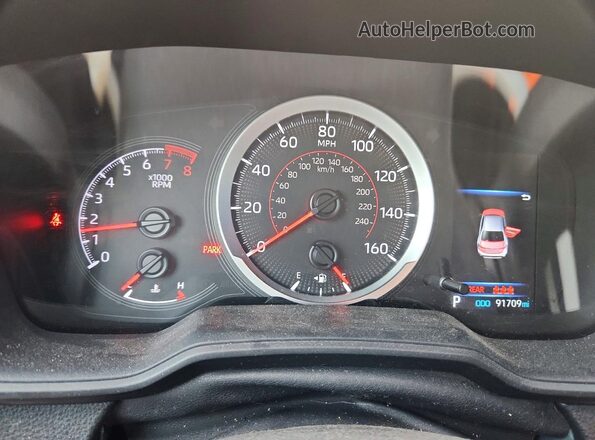 5YFS4MCE9NP130836 2022 TOYOTA LL Черный Вид щитка приборов