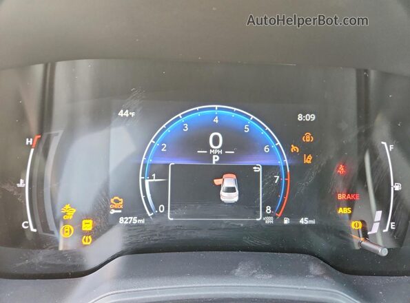 5YFS4MCE9TP263254 2026 TOYOTA COROLLA Burgundy Вид щитка приладів