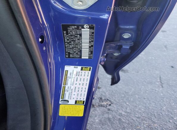 5YFS4MCEXMP062447 2021 TOYOTA COROLLA Blue VIN კოდის სტიკერის ხედი