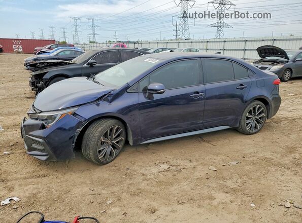 5YFS4RCE0LP044972 2020 TOYOTA COROLLA Синий Передняя левая четверть