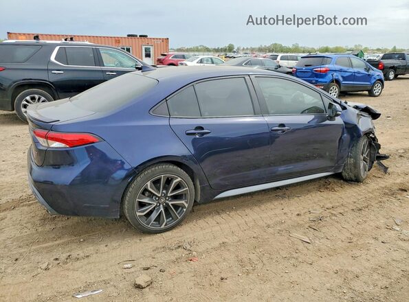 5YFS4RCE0LP044972 2020 TOYOTA COROLLA Синий Задняя правая четверть