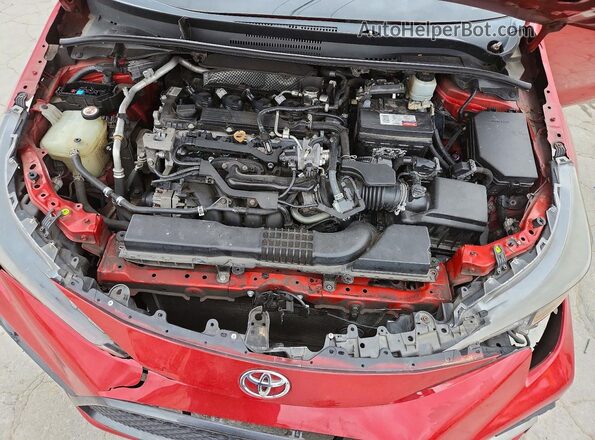 5YFS4RCE3LP002389 2020 TOYOTA COROLLA Красный Вид задней части салона