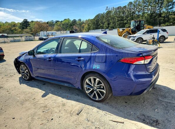 5YFS4RCE4LP018407 2020 TOYOTA COROLLA Blue Rear left