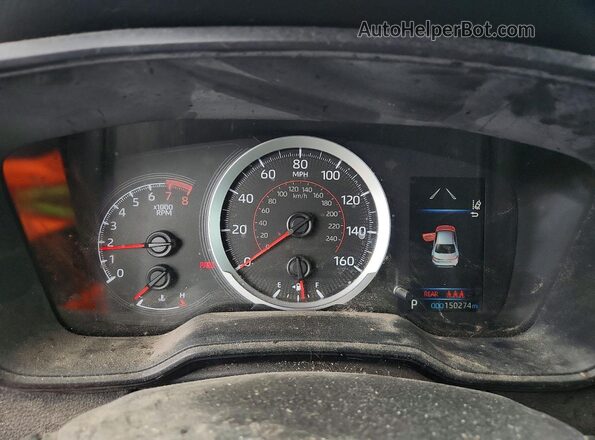5YFS4RCE6LP016092 2020 TOYOTA COROLLA Серый Вид щитка приборов