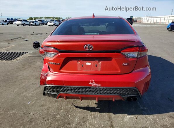 5YFS4RCEXLP023272 2020 TOYOTA COROLLA Red უკანა ხედი