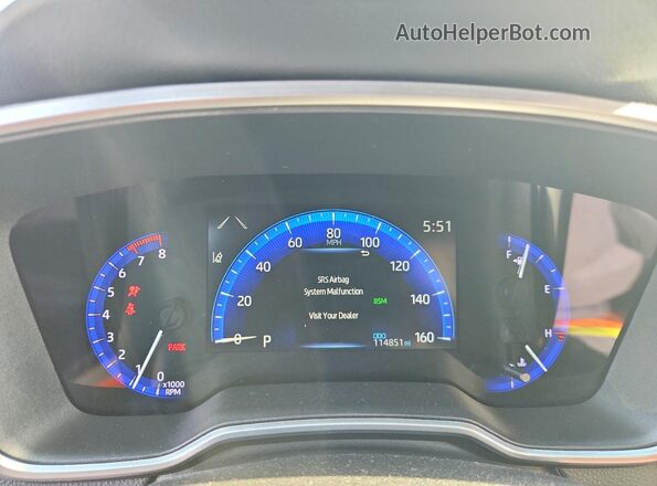 5YFT4RCE3LP051323 2020 TOYOTA COROLLA White Вид щитка приладів