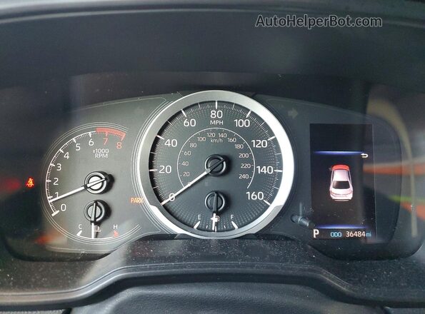 5YFVPMAEXNP321785 2022 TOYOTA COROLLA Черный Вид щитка приборов
