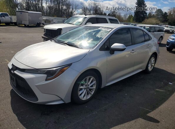 5YFVPRAE3LP084809 2020 TOYOTA COROLLA Silver წინა მარცხენა ხედი სამი მეოთხედიდან