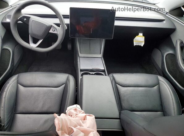 5YJ3E1EA1SF907124 2025 TESLA MODEL Серый Вид панели приборов