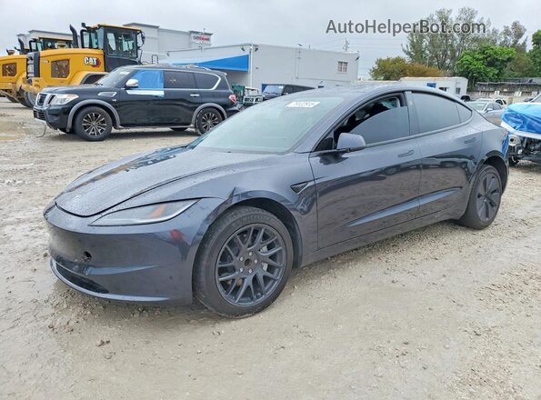 5YJ3E1EA1SF907124 2025 TESLA MODEL Серый Передняя левая четверть