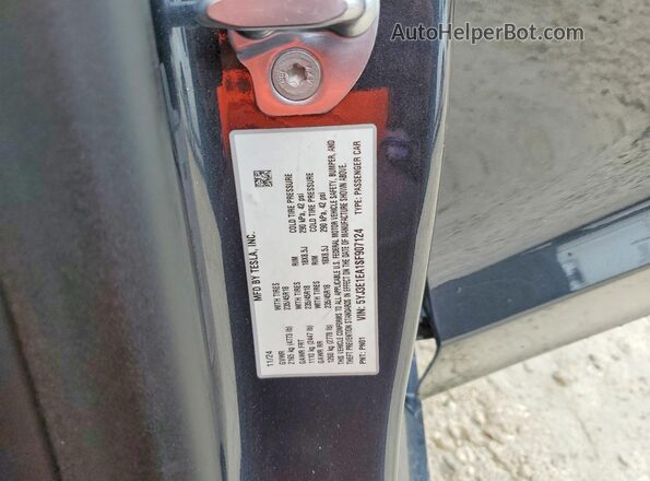 5YJ3E1EA1SF907124 2025 TESLA MODEL Серый Вид подкапотного пространства