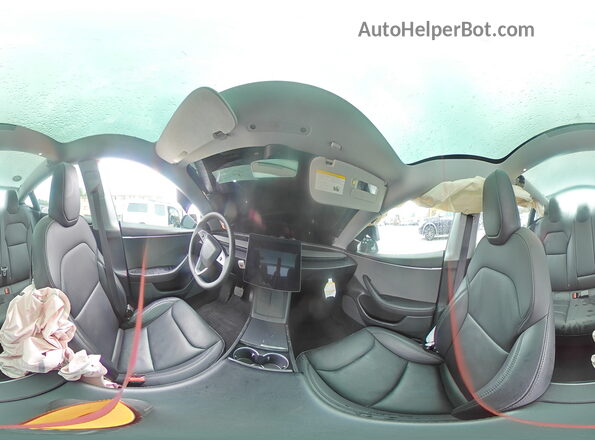 5YJ3E1EA1SF907124 2025 TESLA MODEL Серый Вид наклейки с VIN-кодом