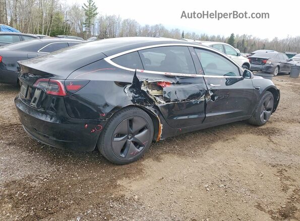 5YJ3E1EA2KF422569 2019 TESLA MODEL Black Tył prawy