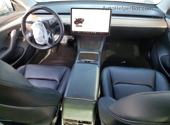 5YJ3E1EA2NF185280 2022 TESLA MODEL Угольный Вид панели приборов