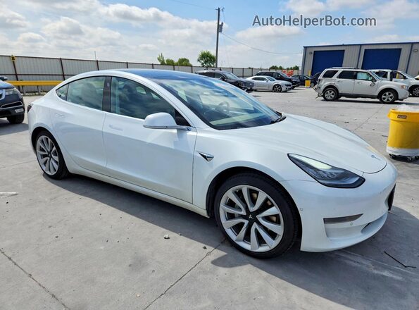 5YJ3E1EA3LF802473 2020 TESLA MODEL Белый Передняя правая четверть
