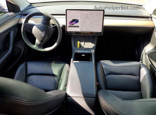 5YJ3E1EA4MF085129 2021 TESLA MODEL Угольный Вид панели приборов