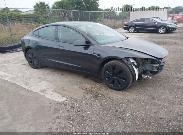 5YJ3E1EA4RF739635 2024 TESLA MODEL 3 Gray Передня права чверть