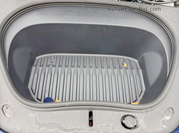 5YJ3E1EA5SF017189 2025 TESLA MODEL Синий Вид задней части салона