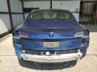 2022 Tesla Model 3 Синий vin: 5YJ3E1EA6NF368682 Damage: Rear Bumper Reinforcement, Broken, Replacement Required